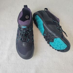 Xero Shoes Women's Mesa Trail Running Hightop Shoe - Size 7 Black And Purple